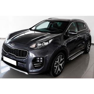 Side steps Allmond Grey (2 stuks, aluminium) Kia Sportage 2015–2021 foto 1