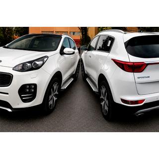 Side steps Allmond Grey (2 stuks, aluminium) Kia Sportage 2015–2021 foto 4