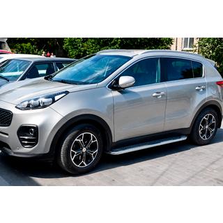 Zijtreden Maydos V2 (2 st., aluminium/RVS) Kia Sportage 2015–2021 foto 3