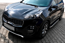 Kia Sportage 2015–2021 BlackLine zijsteps (2 stuks, aluminium) foto 1