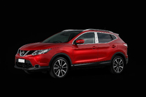 Nissan Qashqai 2014–2021 Chromen deurstijlen (4 stuks, RVS) foto 3
