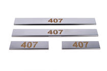 Peugeot 407 2004–2011 Dorpellijsten (Carmos V1, set van 4, RVS) foto 2