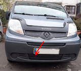 Renault Trafic 2001–2015 Winter onderste grille-afdekking (onder kentekenplaat) 2007-2015, Mat foto 1