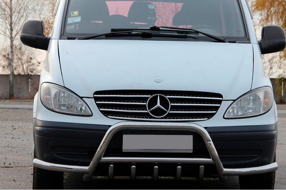 Mercedes Vito W639 2004–2014 Bullbar WT003 met zijbeugels (RVS) Image
