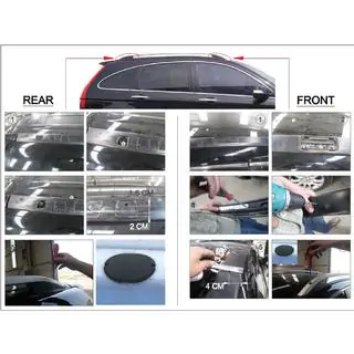 Zwarte dakrails (Crown) Honda CR-V 2007–2011 foto 2