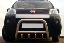 Citroen Nemo 2007–2017 Voorste bullbar QT006 (RVS) foto 1