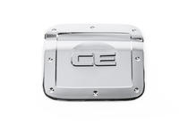 Kia Cerato 1 2004–2009 Tankklep cover (chroom kunststof) foto 2