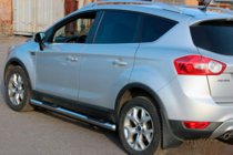 Ford Kuga 2008–2013 Rechte sidebars (2 stuks, RVS) foto 3