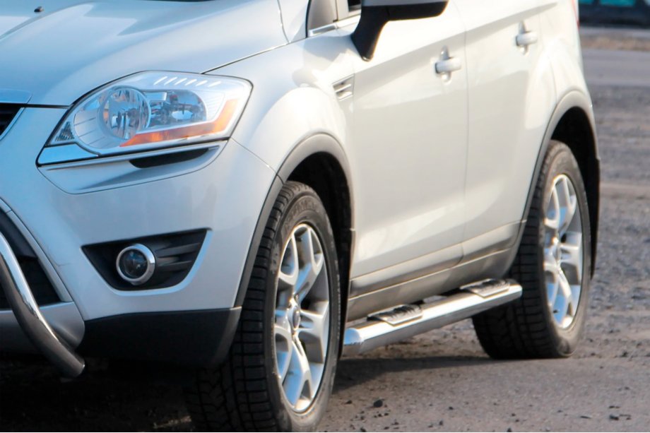 Ford Kuga 2008–2013 Rechte sidebars (2 stuks, RVS) Image