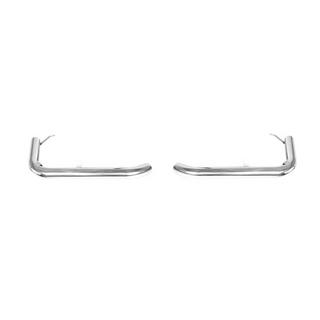 Achterste enkele hoekbeugels (2 st., RVS) Mitsubishi Pajero Sport 1996–2007
