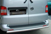 Volkswagen Caddy 2004–2010 Achterbumperbeugel (1 st., RVS) foto 1