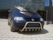 Volkswagen Sharan 2010–2023 Bullbar WT003 (RVS) 60 mm, met opschrift foto 1