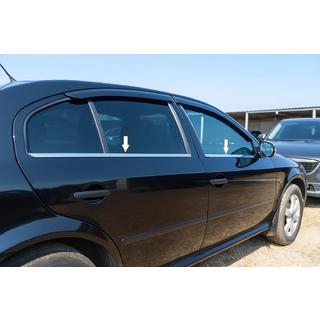 Raamomlijsting (4-delig, RVS) Skoda Octavia II A5 2006–2010 foto 1