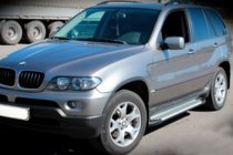 BMW X5 E53 1999–2006 Side steps Allmond Grey (set van 2, aluminium) foto 2