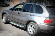 BMW X5 E53 1999–2006 Side steps Allmond Grey (set van 2, aluminium) foto 4