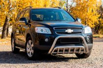 Chevrolet Captiva 2006–2019 Voorste bullbar WT002 (RVS) foto 1
