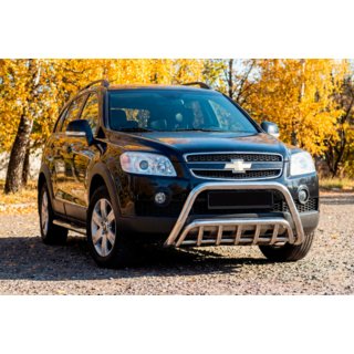Voorste bullbar WT002 (RVS) Chevrolet Captiva 2006–2019 foto 1