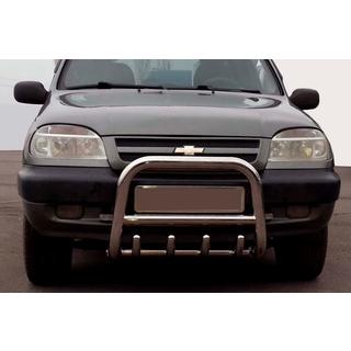 Bullbar QT006 (RVS) Chevrolet Niva 1998–2020 foto 1