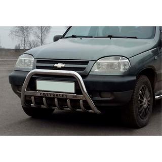 Bullbar WT004 (RVS) Chevrolet Niva 1998–2020 foto 2