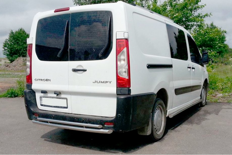 Fiat Scudo 2007–2015 Dubbele achterbeugel AK002 (RVS) Image