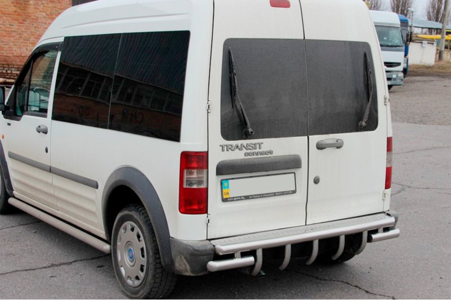 Ford Connect 2006–2009 AK-design achterbeugel (RVS) Image