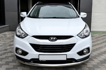 Hyundai IX-35 2010–2015 RVS voorste beschermbeugel ST008 foto 1