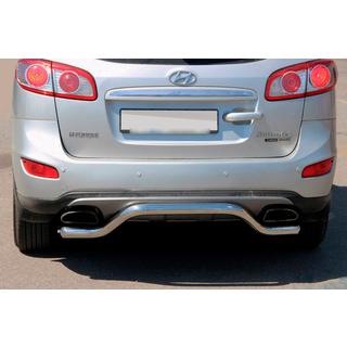 Achterbeschermbeugel AK007-2 (RVS) Hyundai Santa Fe 2 2006–2012