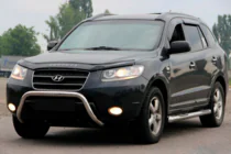 Hyundai Santa Fe 2 2006–2012 Bullbar WT007 (rvs) foto 1