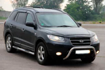 Hyundai Santa Fe 2 2006–2012 Bullbar WT007 (rvs) foto 2