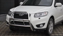 Hyundai Santa Fe 2 2006–2012 Bullbar WT018 (RVS) foto 3