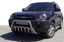 Hyundai Tucson JM 2004– Bullbar WT002 (RVS) foto 1