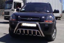 Hyundai Tucson JM 2004– Bullbar WT002 (RVS) foto 2