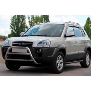 Bullbar WT022 (RVS) Hyundai Tucson JM 2004– foto 1