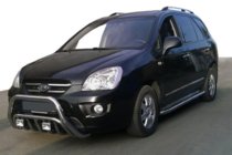 Kia Carens 1999–2012 Bullbar WT002 (RVS) foto 1