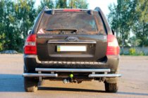 Kia Sportage 2004–2010 Achterbeugel AK007 (RVS) foto 2