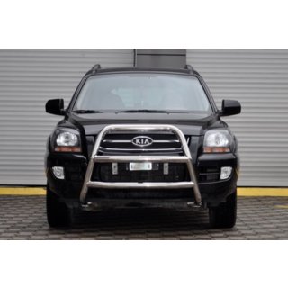 Bullbar WT018 (RVS) Kia Sportage 2004–2010 foto 3