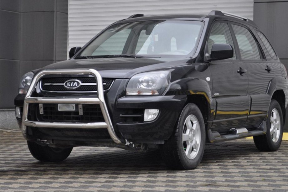 Kia Sportage 2004–2010 Bullbar WT018 (RVS) Image