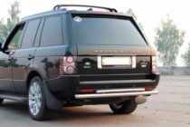 Range Rover III L322 2002–2012 Dubbele achterbeugel AK002 (RVS) foto 3
