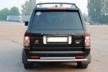 Range Rover III L322 2002–2012 Dubbele achterbeugel AK002 (RVS) foto 2