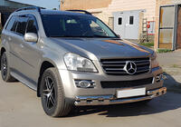 Mercedes GL-klasse X164 2006–2012 Voorste bullbar ST015 (RVS) foto 6