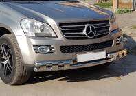 Mercedes GL-klasse X164 2006–2012 Voorste bullbar ST015 (RVS) foto 8