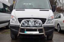 Mercedes Sprinter W906 2006–2018 Hoge bullbar WT018 (RVS) foto 2