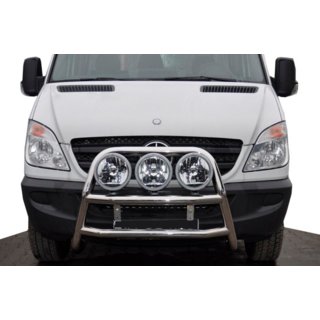 Hoge bullbar WT018 (RVS) foto 1