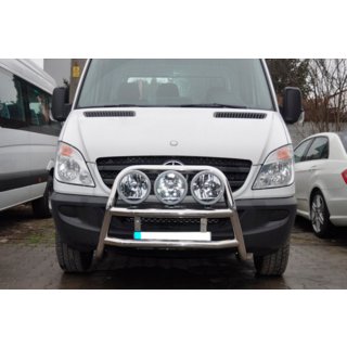 Hoge bullbar WT018 (RVS) foto 2