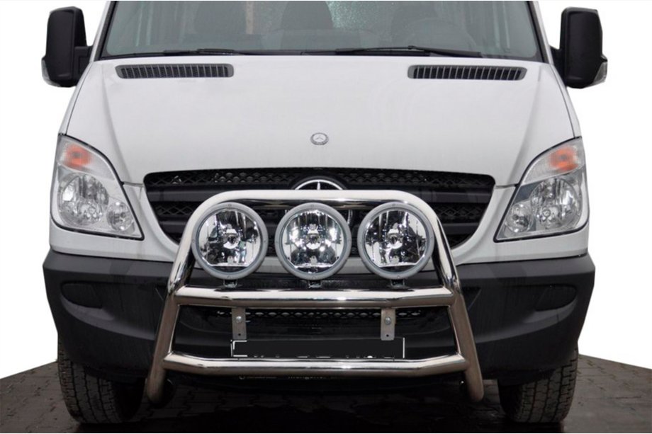 Mercedes Sprinter W906 2006–2018 Hoge bullbar WT018 (RVS) Image