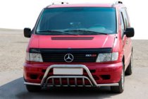 Mercedes Vito W638 1996–2003 Bullbar met zijbeugels WT002 Plus (RVS) foto 3
