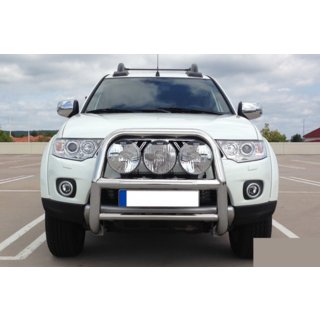 Bullbar WT018 (RVS) Mitsubishi L200 2006–2015 foto 2