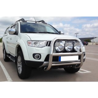 Bullbar WT018 (RVS) Mitsubishi L200 2006–2015 foto 1