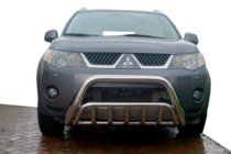 Mitsubishi Outlander 2006–2012 Bullbar WT002 (RVS) foto 1