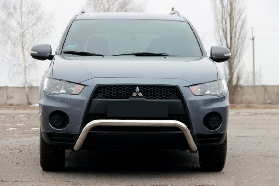 Mitsubishi Outlander 2006–2012 Bullbar WT007 (rvs) Image